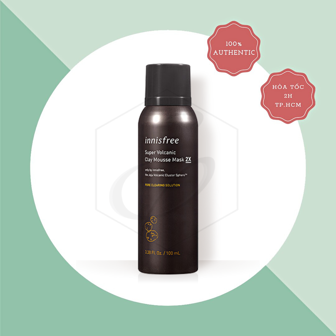 Mặt Nạ Innisfree Super Volcanic Clay Mousse Mask 2X - 100ml